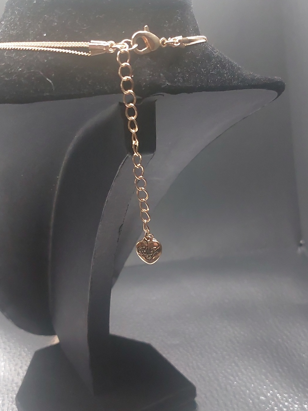 Betsey Johnson Gold Toned Bead And Heart Illusion Three Strand Dainty Necklace - Picture 10 of 14